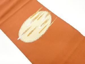 楕円に抽象霞模様織出し名古屋帯